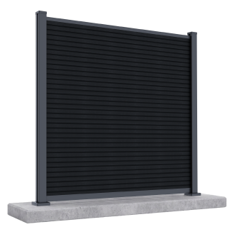 Panel ogrodzeniowy do twardego podłoża 1,8 m CITY Anthracite - Gutroof