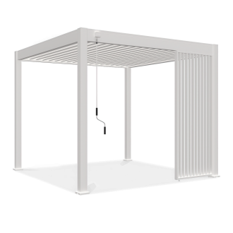 Panel żaluzjowy pionowy do pergoli ELEGANCE/DELUXE/FUSION 1 m White - Gutroof