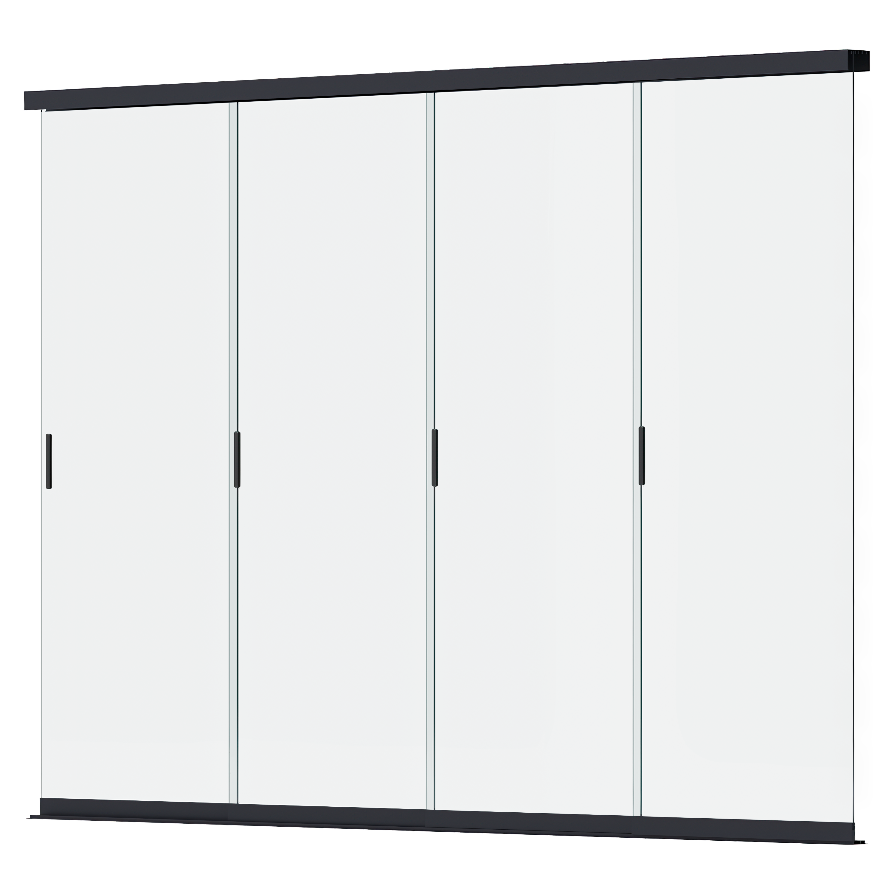 Przesuwny panel szklany do pergoli ELEGANCE/DELUXE/FUSION 3.6m Anthracite - Gutroof