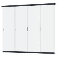 Przesuwny panel szklany do pergoli ELEGANCE/DELUXE/FUSION 3.6m Anthracite - Gutroof