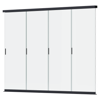 Przesuwny panel szklany do pergoli ELEGANCE/DELUXE/FUSION 3.6m Anthracite - Gutroof