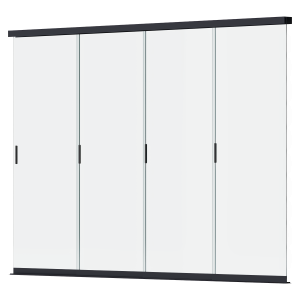 Przesuwny panel szklany do pergoli ELEGANCE/DELUXE/FUSION 3.6m Anthracite - Gutroof