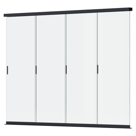 Przesuwny panel szklany do pergoli ELEGANCE/DELUXE/FUSION 3.6m Anthracite - Gutroof