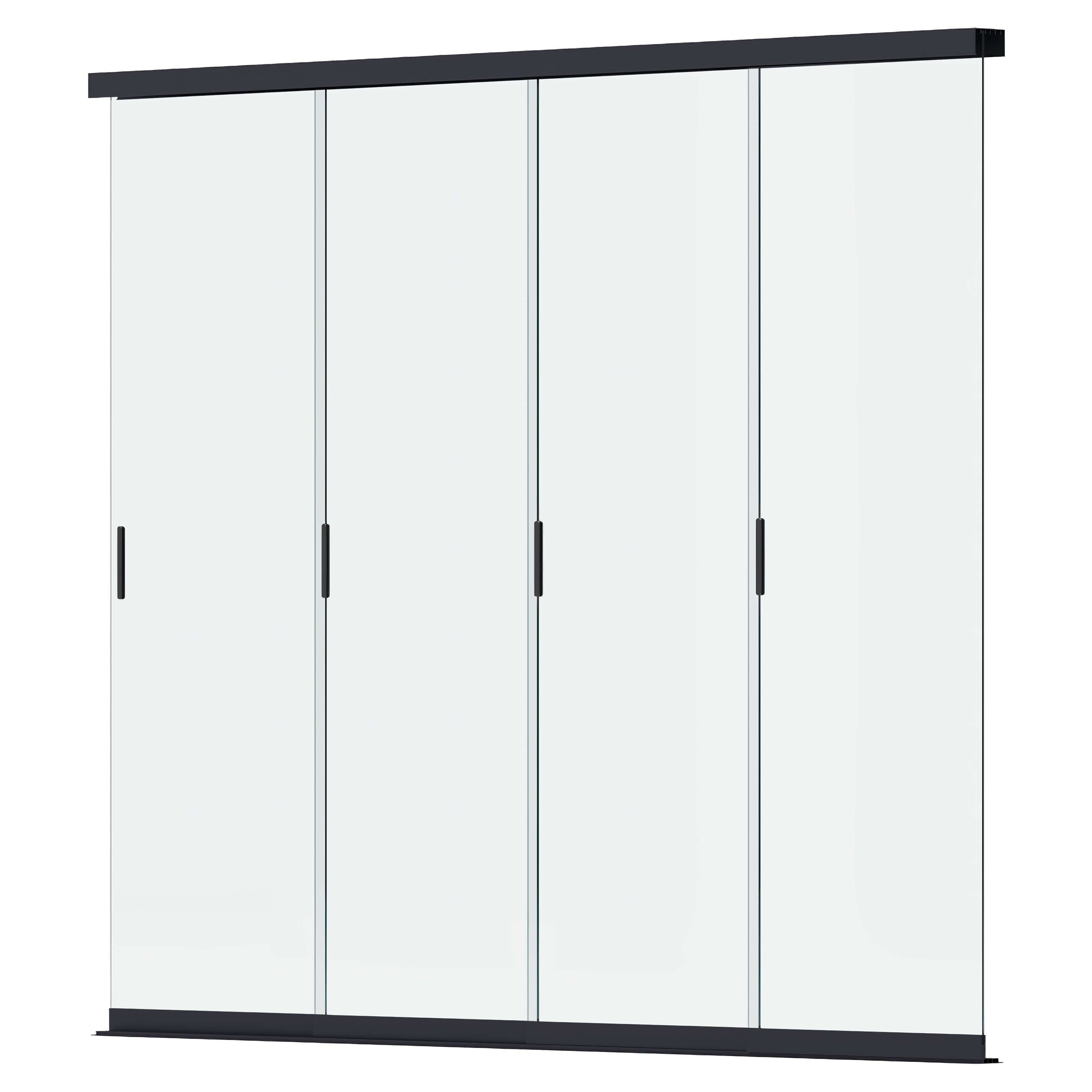 Panel szklany przesuwny do pergoli ELEGANCE/DELUXE/FUSION 3m Anthracite - Gutroof