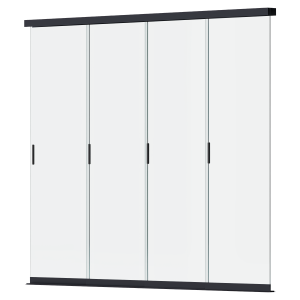 Panel szklany przesuwny do pergoli ELEGANCE/DELUXE/FUSION 3m Anthracite - Gutroof