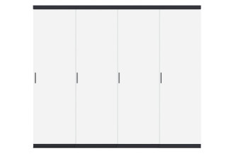 prz&oacute;d szklanego panelu przesuwnego do pergoli o szerokości 3m, panel ze szkła hartowanego 10mm