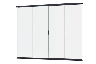 hartowany panel szklany w kolorze antracytowym chroniący przed niekorzystnymi warunkami pogodowymi
