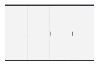 czterosegmentowy przesuwany panel szklany do pergol z serii elegance deluxe fusion