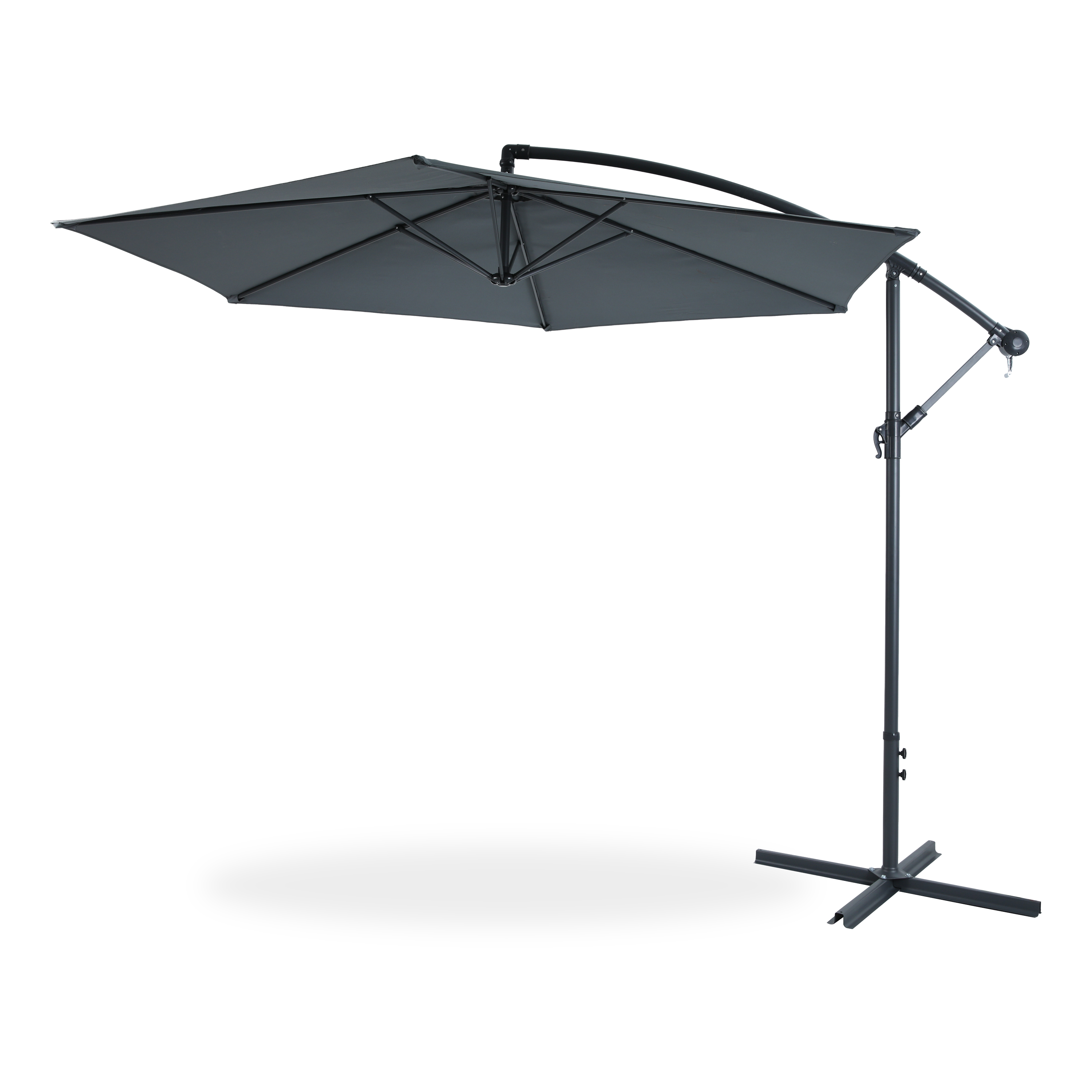 Parasol boczny do ogrodu SAMBA 3m Dark Grey - Bjørkka