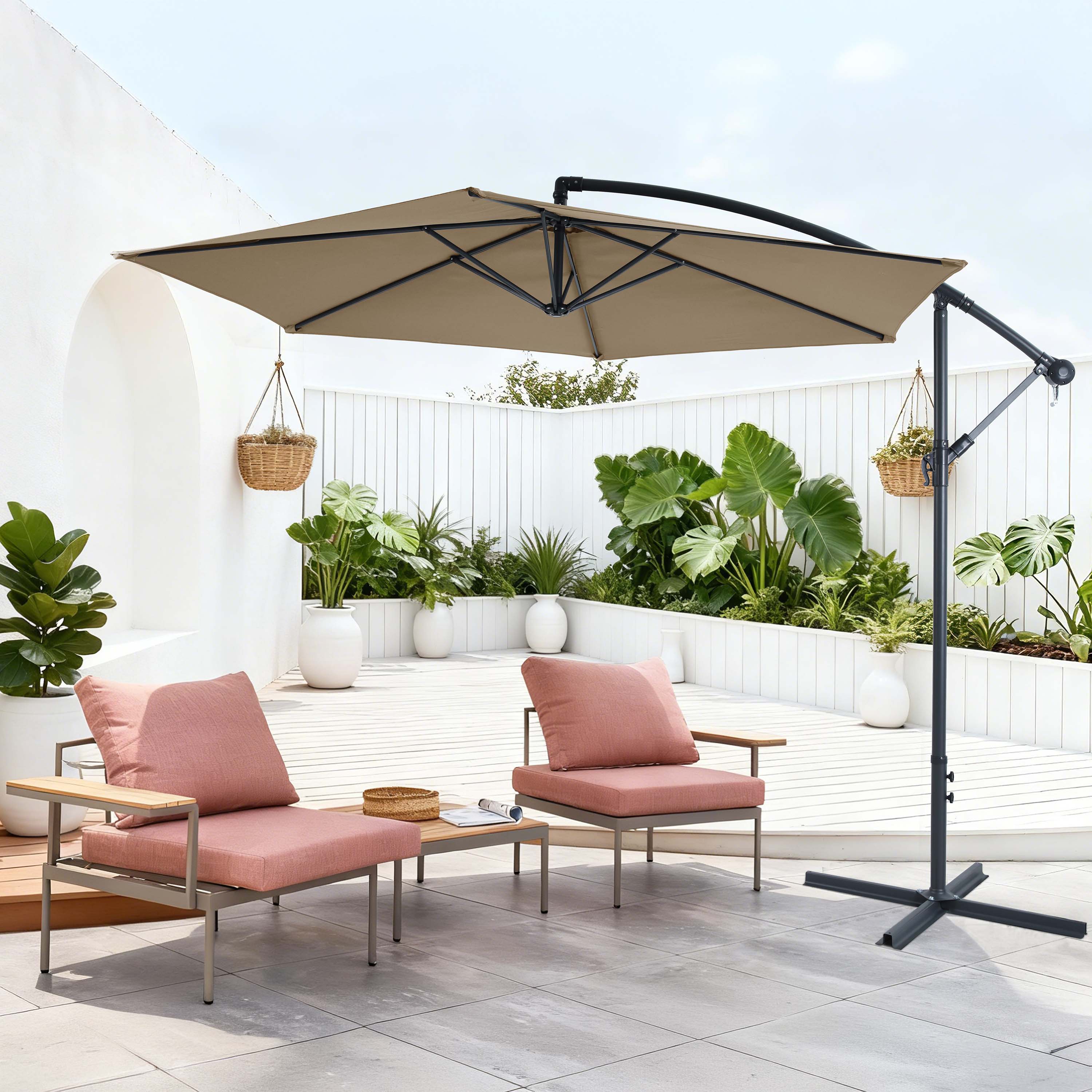 Parasol boczny ogrodowy SAMBA 3m Taupe - Bjørkka