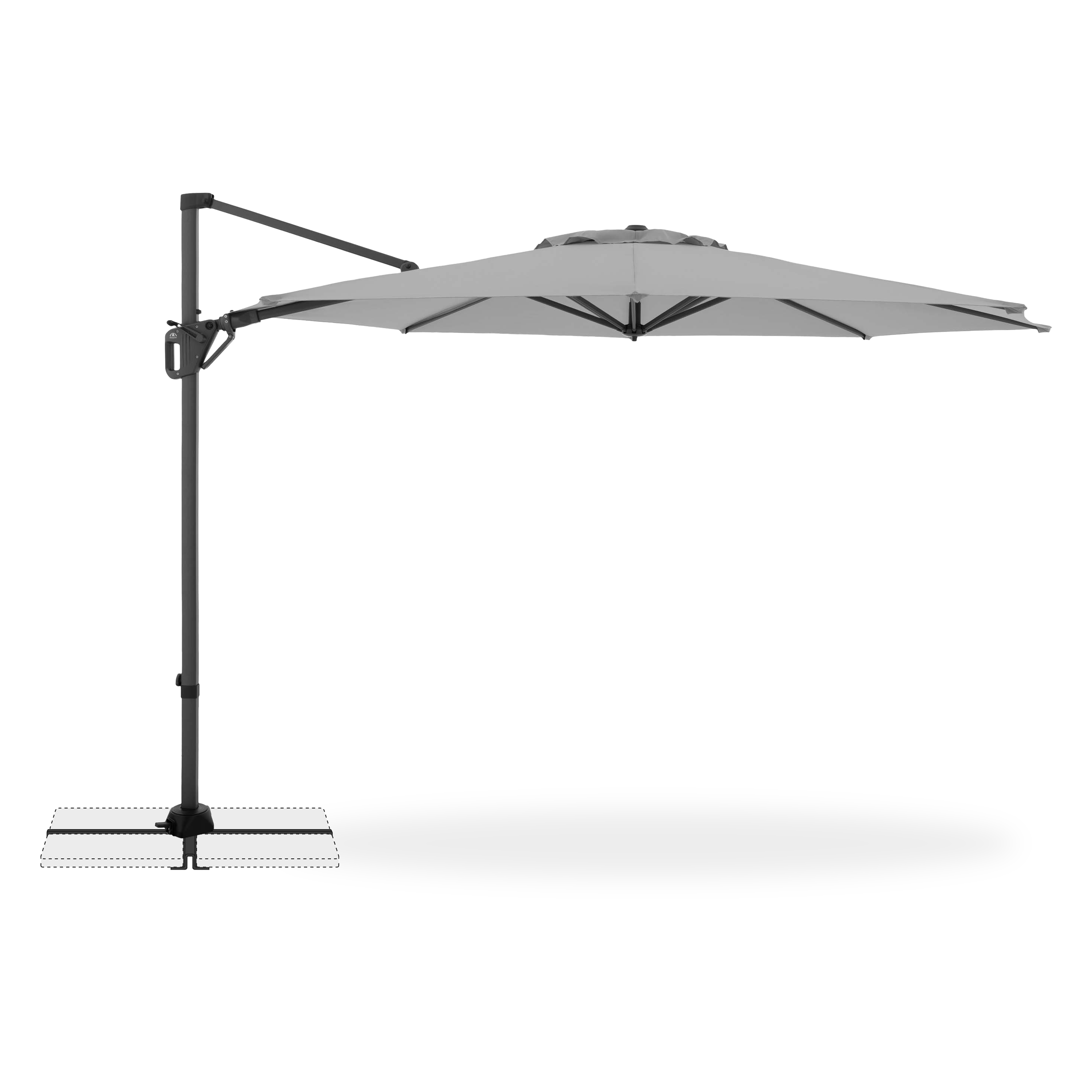 Parasol do ogrodu LIFE 310 SIDE Jasnoszary - Doppler 