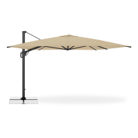 Parasol ogrodowy LIFE 300x400 SIDE Ciemny Beż - Doppler