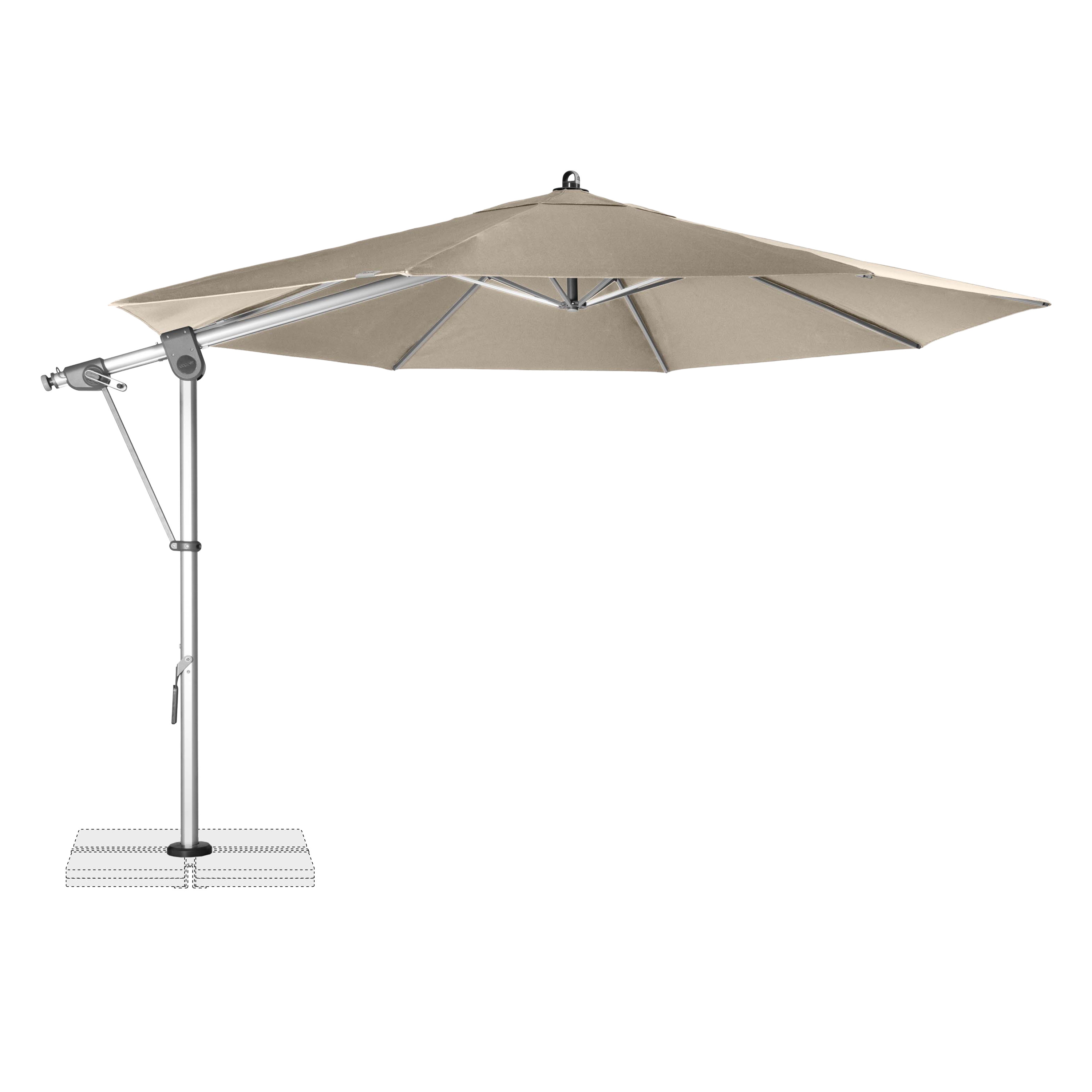 Parasol ogrodowy na wysięgniku Doppler EXPERT 350 Sand