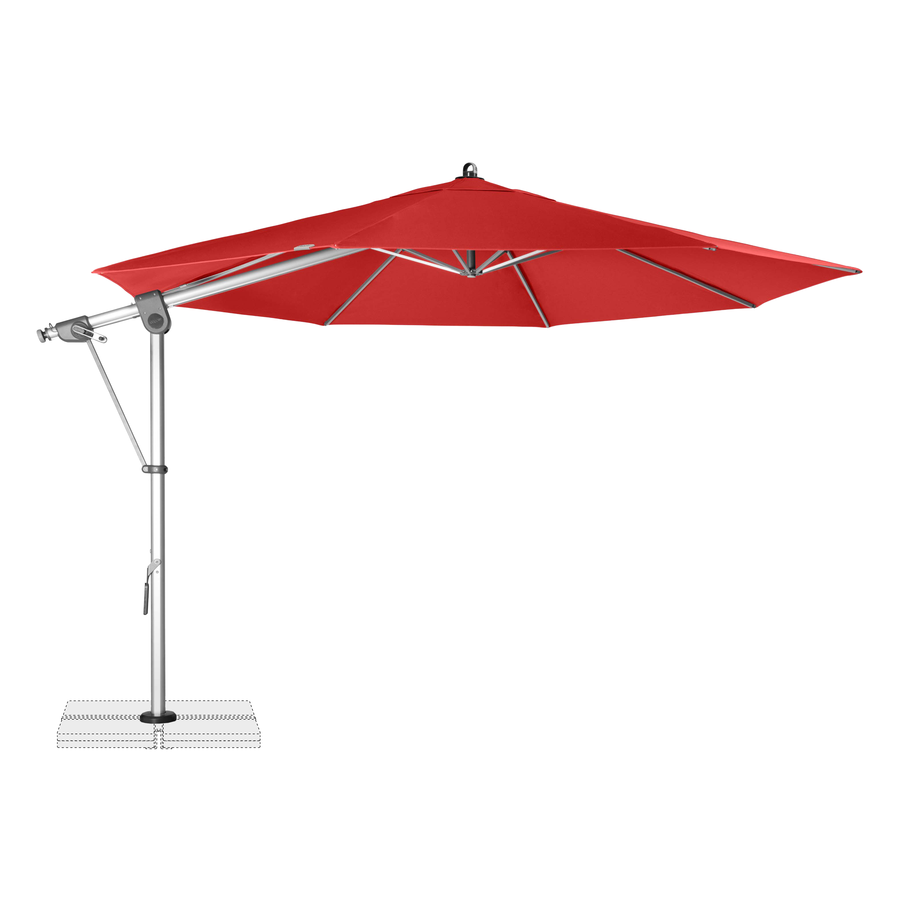 Parasol przeciwsłoneczny do ogrodu Doppler EXPERT 350 Red