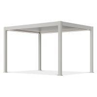 Pergola elektryczna tarasowa DELUXE PRO AUTOMATIC 3x4 z oświetleniem LED, White - Gutroof