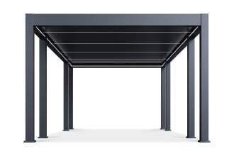 Pergola tarasowa REFERENCE AUTOMATIC 3.6x6.57 Anthracite z oświetleniem LED Gutroof