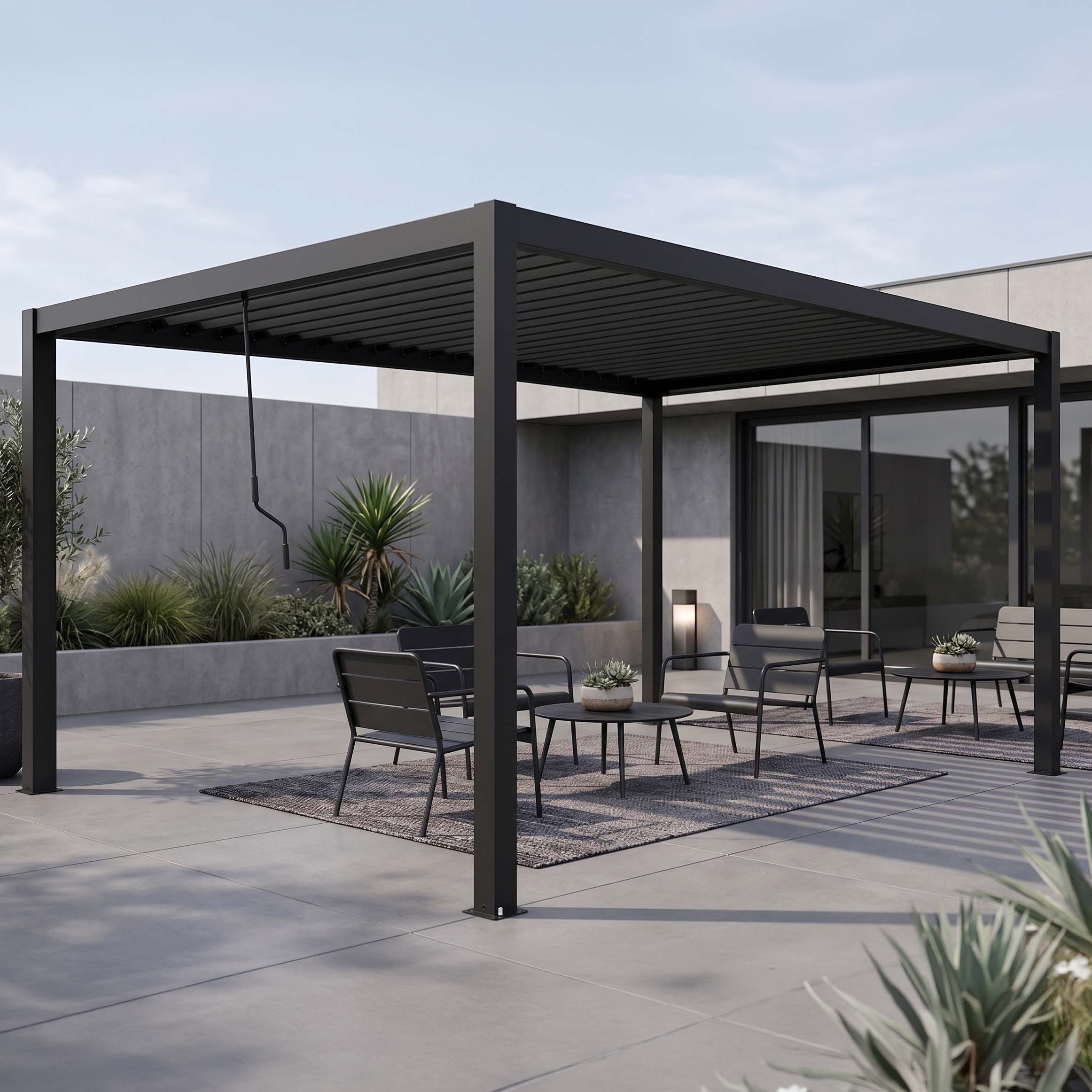 Pergola ogrodowa 4x4 PRIMARY Anthracite - Gutroof
