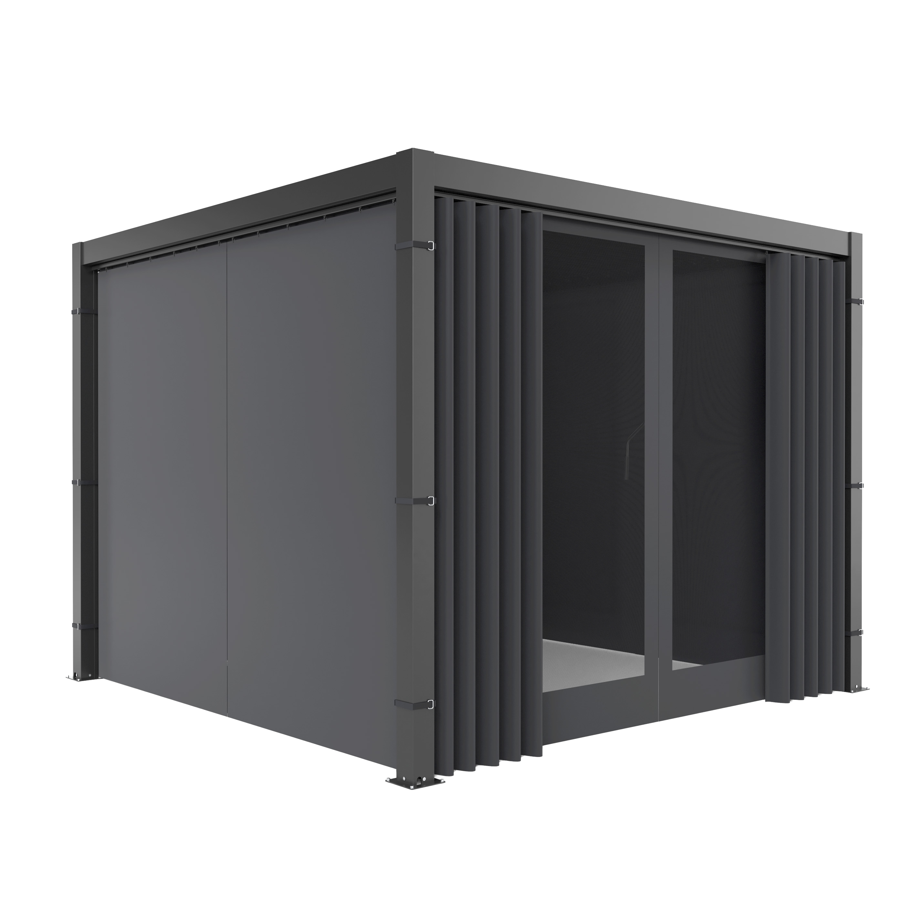 Zasłona boczna z moskitierą do pergoli PRIMARY 3m Anthracite - GUTROOF