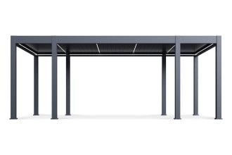 Pergola tarasowa REFERENCE AUTOMATIC 3,6x6,57 Anthracite z oświetleniem LED Gutroof