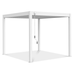 Przykładowa aranżacja Pergoli ELEGENCE 3x3 White