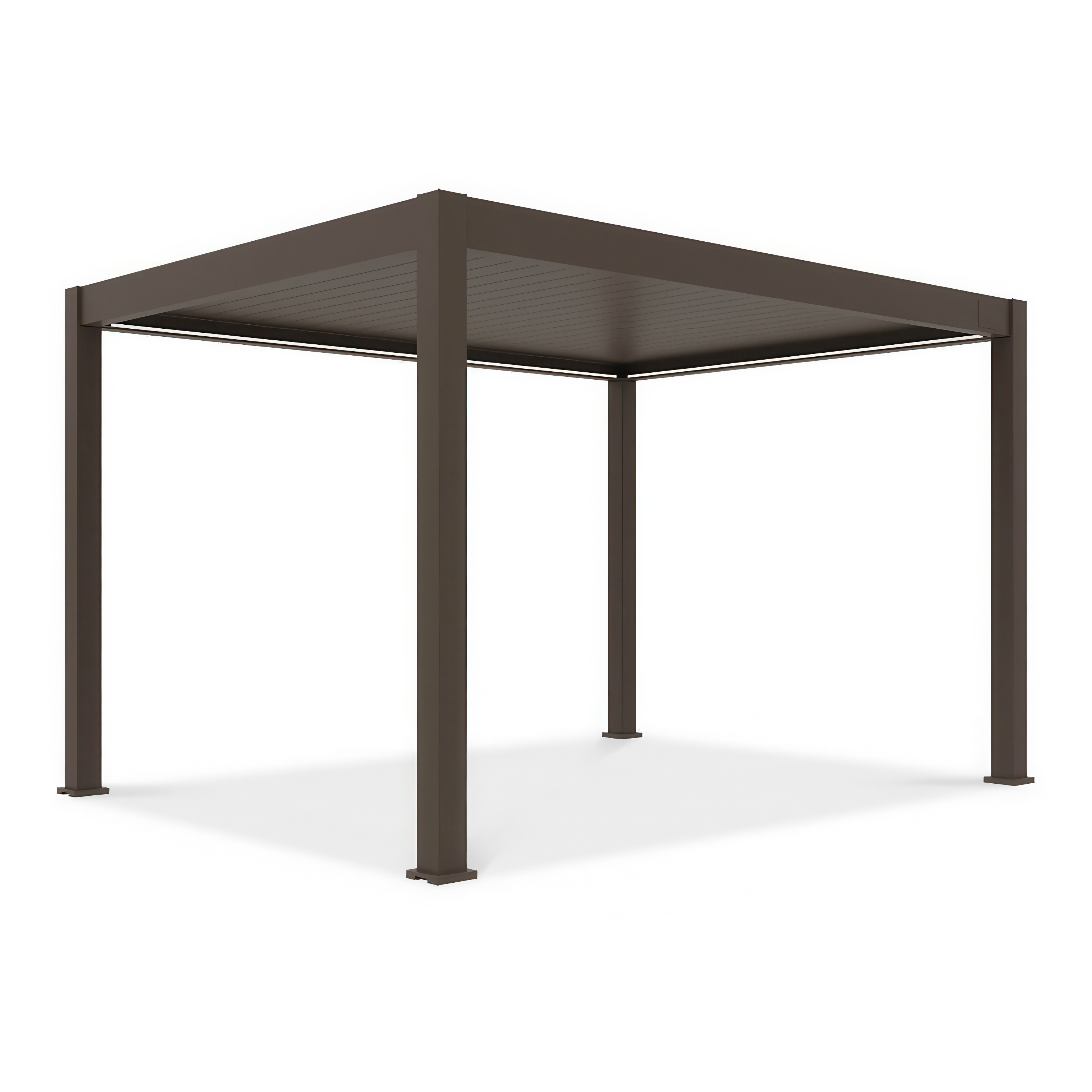 Pergola elektryczna deluxe pro automatic 3x4m z oświetleniem LED Taupe Gutroof