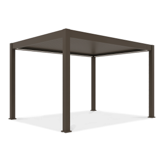 Elektrick&aacute; pergola deluxe pro automatic 3x4m s LED osvětlen&iacute;m taupe gutroof