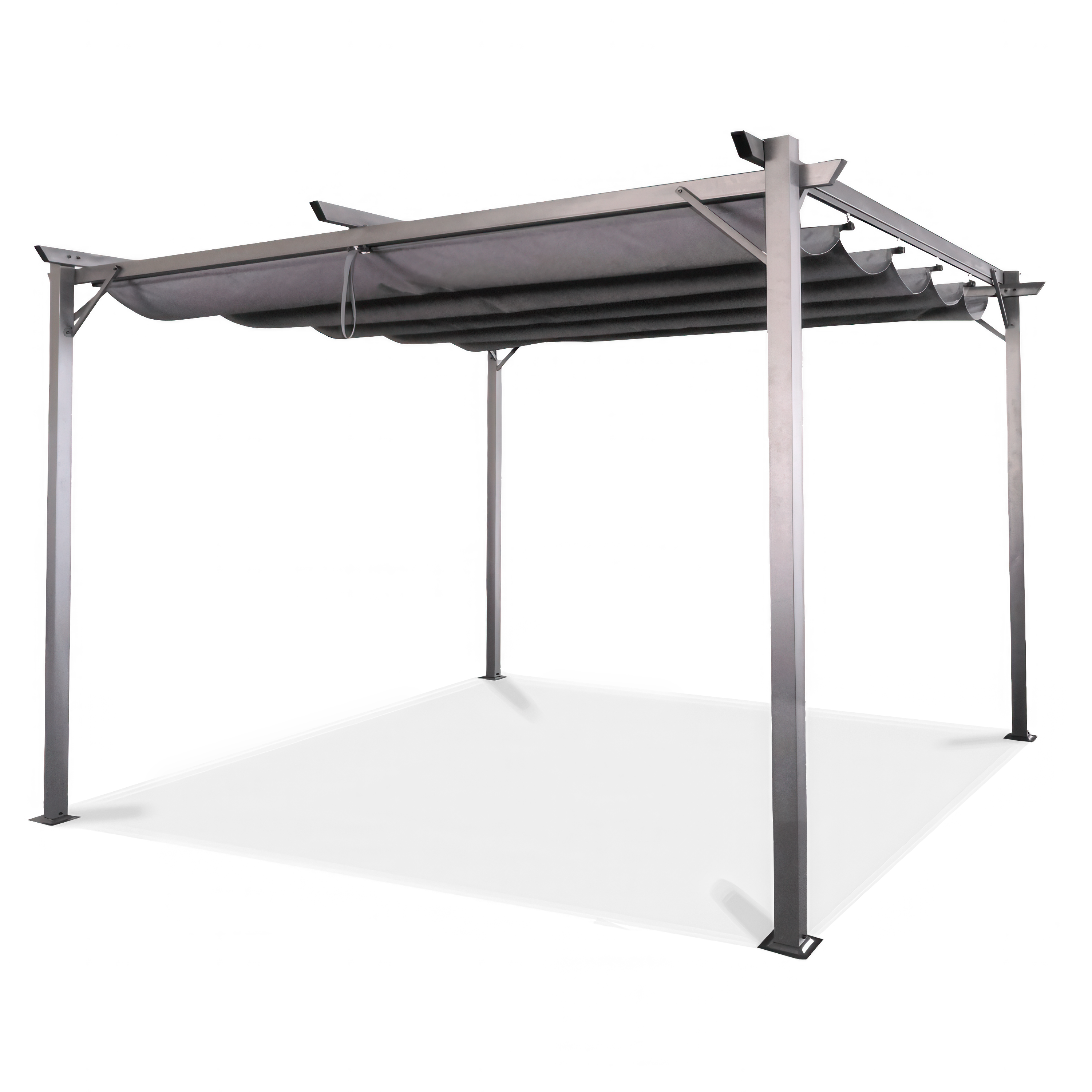 Pergola na taras SPRINT 3x4 antracytowo-szara Hardmaister