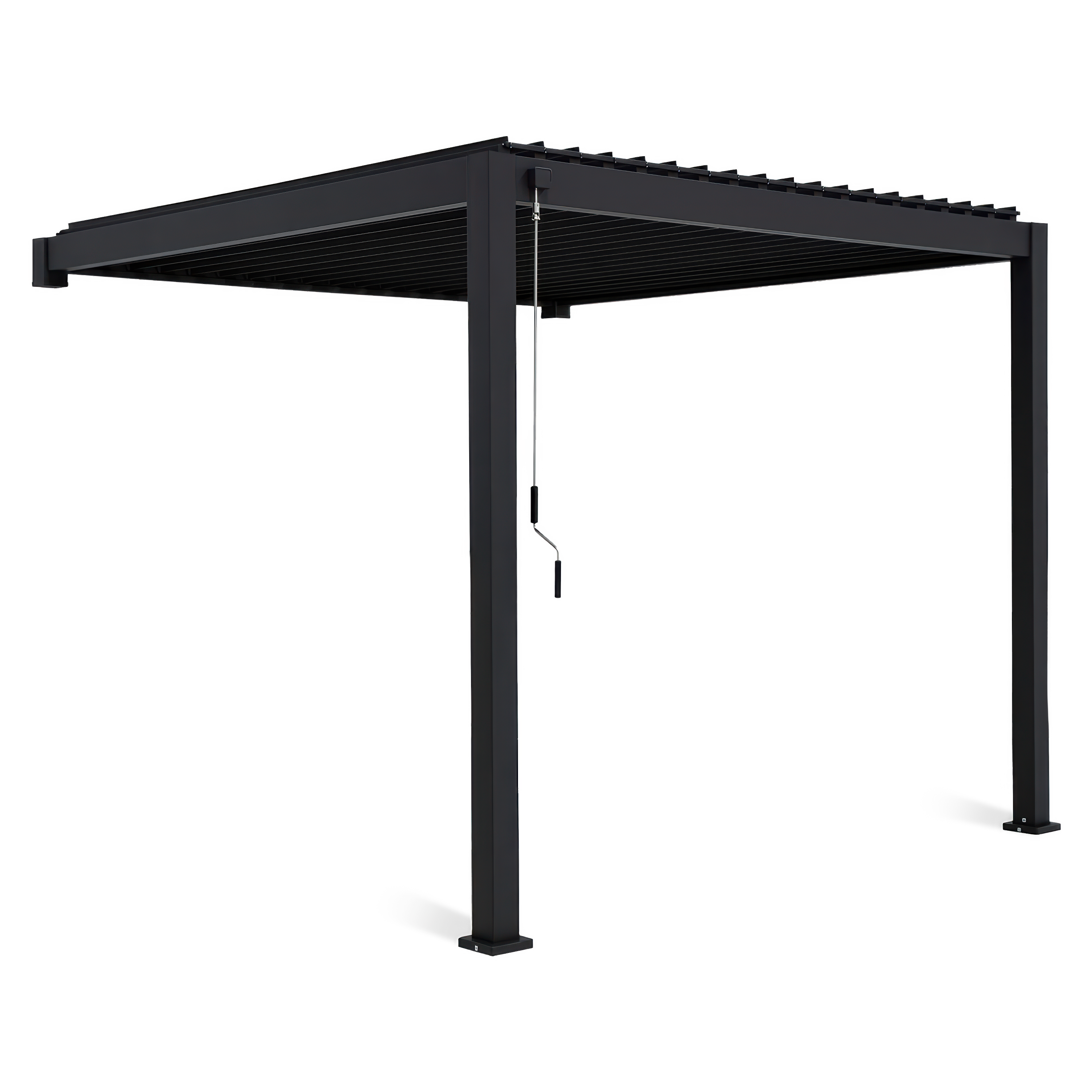 Pergola ścienna ogrodowa na taras 3x3 Premium Wall Anthracite - Gutroof