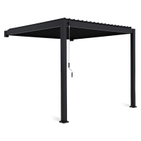Pergola ścienna ogrodowa na taras 3x3 Premium Wall Anthracite - Gutroof