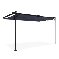Pergola tarasowa przyścienna SPRINT WALL 4x2,7 Anthracite/Grey - HARDMAISTER