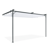 Pergola tarasowa przyścienna SPRINT WALL 4x2,7 Anthracite/White- HARDMAISTER