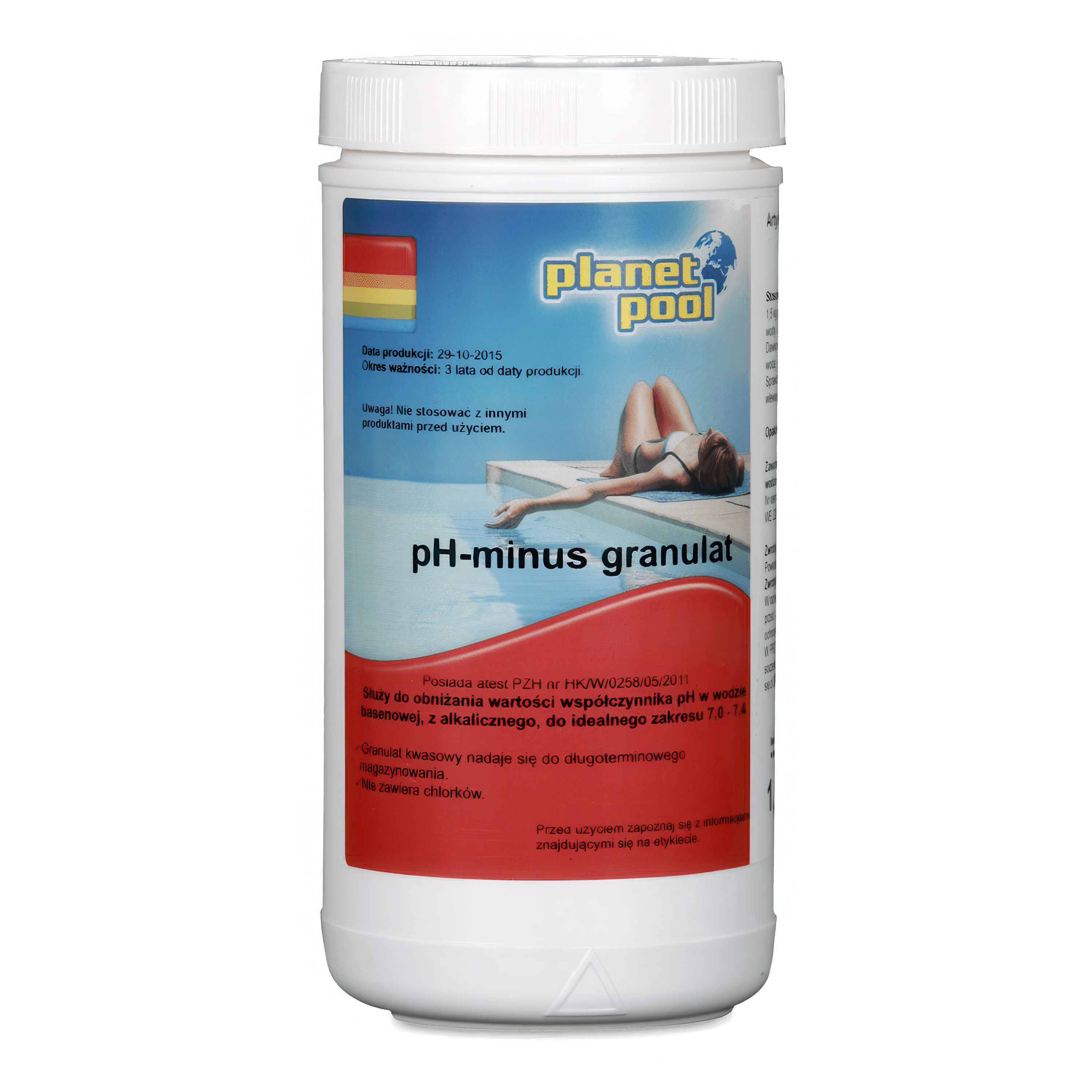 PH minus granulat do basenu