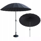 Parasol ogrodowy phuket wood z czaszą o średnicy 2.8m w kolorze ciemno szarym