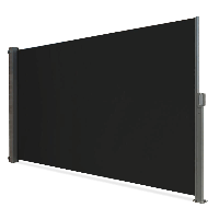 Pionowa markiza boczna w ciemno szarych barwach