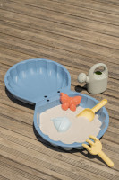 Piaskownica dwuczęściowa z akcesoriami Green 70x35x9 cm - Smoby