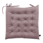 różowa poduszka pikowana na krzesło ogrodowe ze sznurkami do przymocowania od moodme