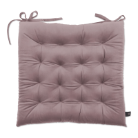 różowa poduszka pikowana na krzesło ogrodowe ze sznurkami do przymocowania od moodme