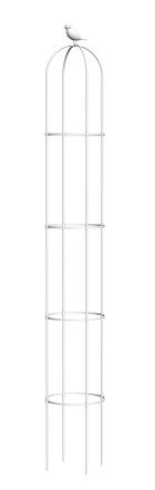 Biała pergola na róże, wys. 210cm, metalowa - Cultivo