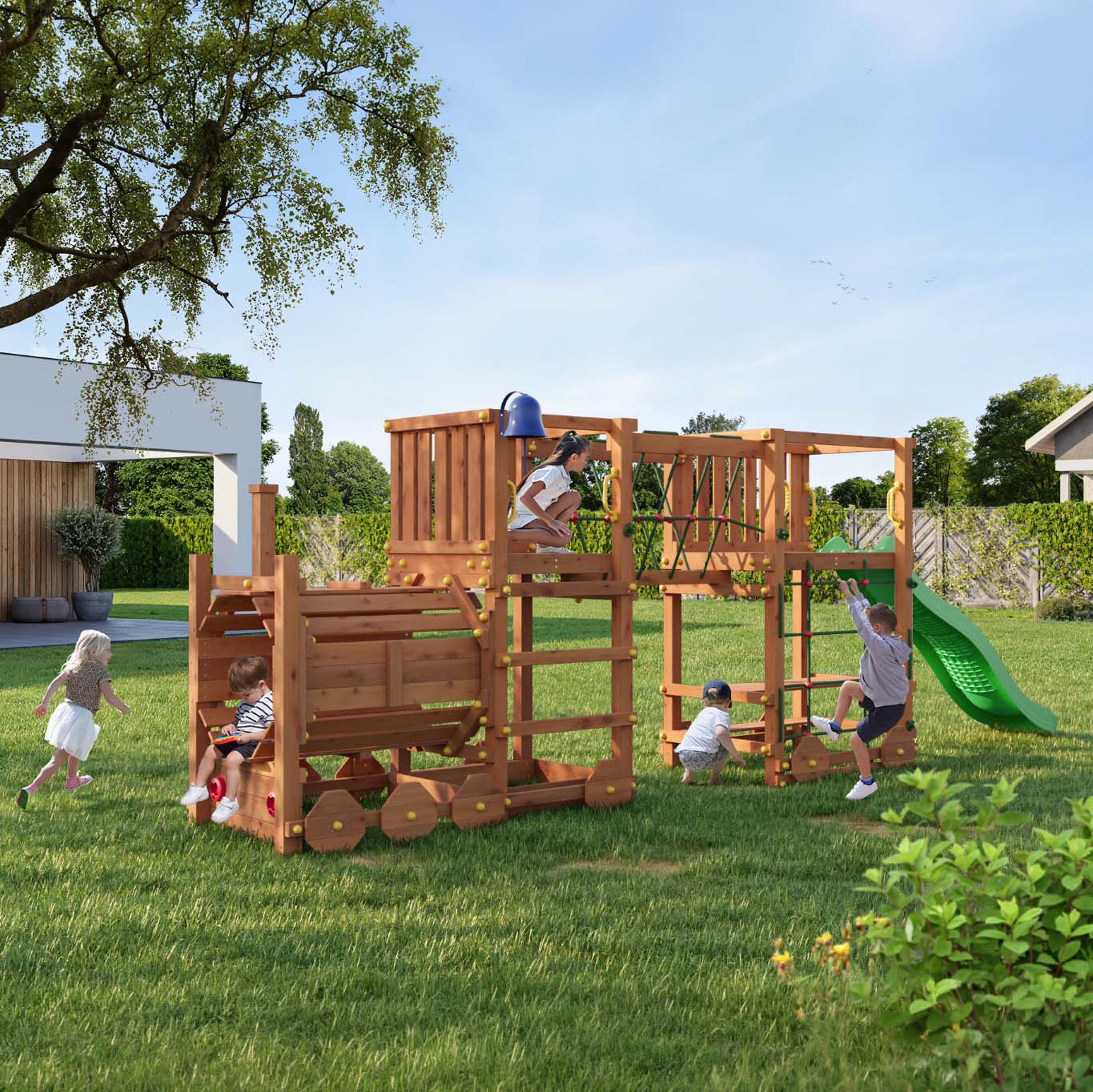 Ogrodowy plac zabaw dla dzieci Loco Express - Fungoo