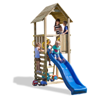 Plac zabaw dla dzieci z niebieską zjeżdżalnią CAROL 1 - Fungoo