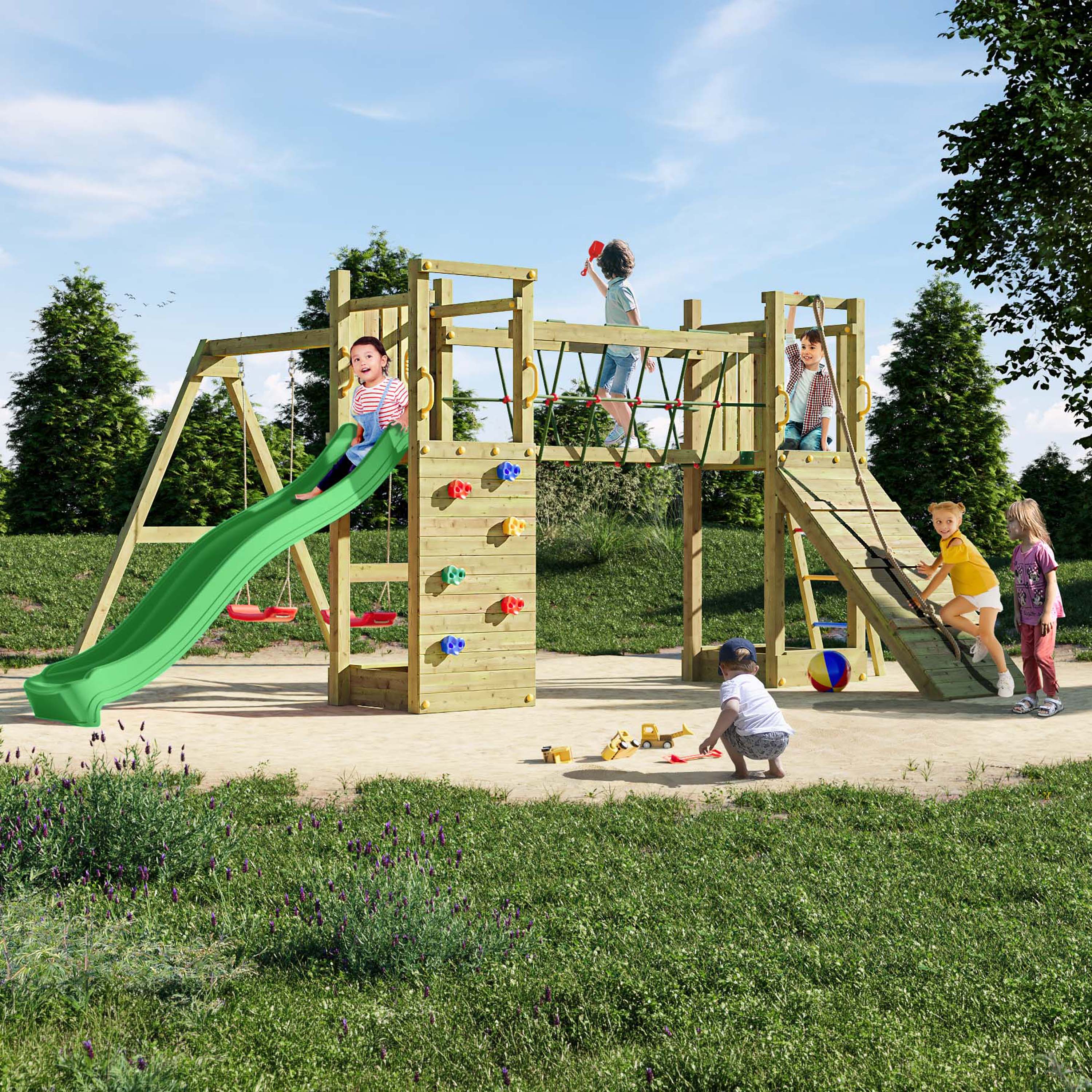 Plac zabaw ogrodowy dla dzieci Maxi Funny Exposure - Fungoo