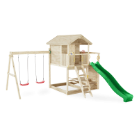 Plac zabaw z drewnianym domkiem Galaxy Moonlight - Fungoo