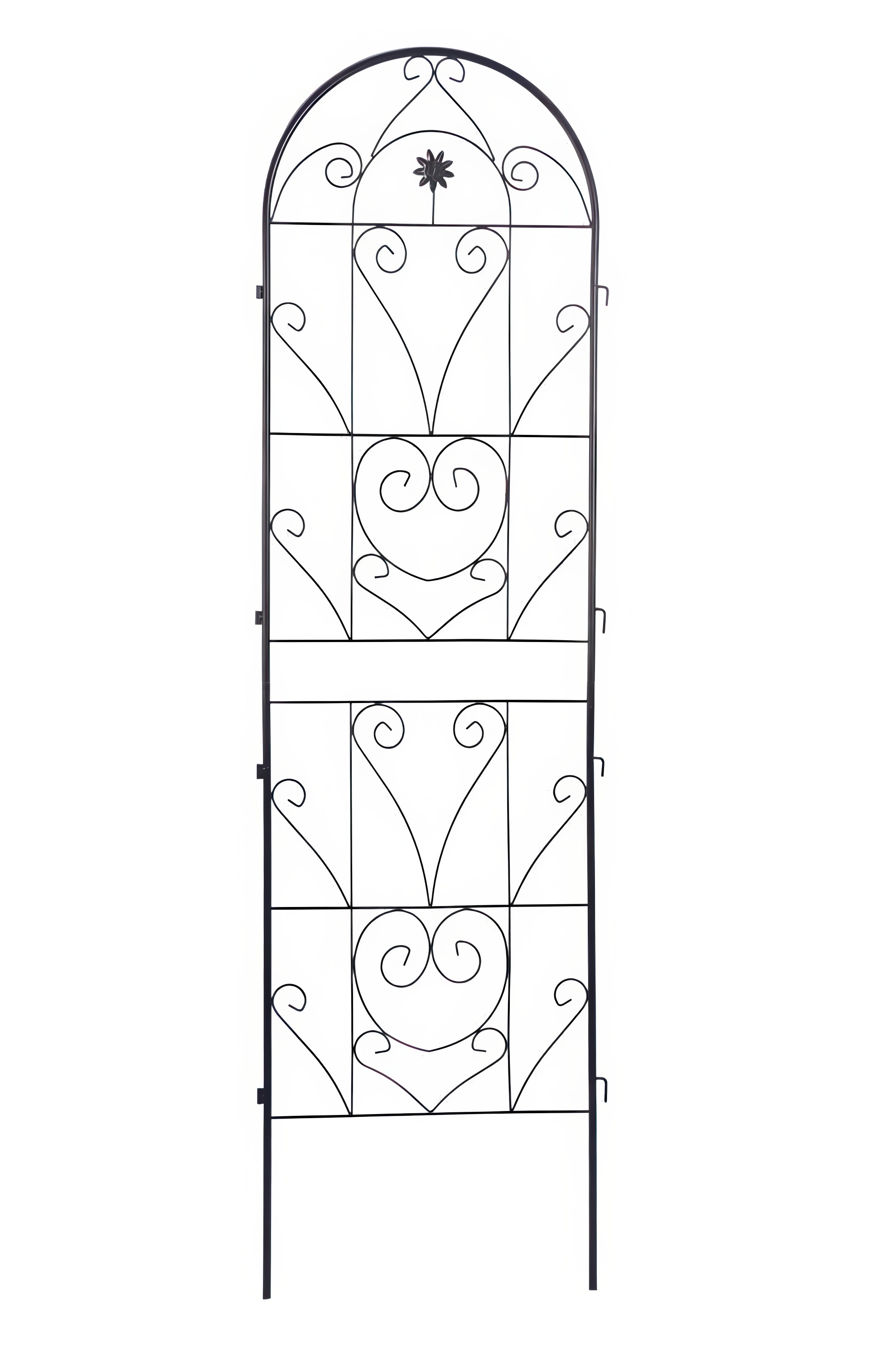 Dwie czarne podpórki do roślin o wymiarze 190x55 cm od firmy Cultivo