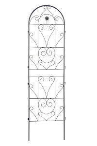 Dwie czarne podpórki do roślin o wymiarze 190x55 cm od firmy Cultivo