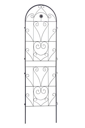 Dwie czarne podpórki do roślin o wymiarze 190x55 cm od firmy Cultivo