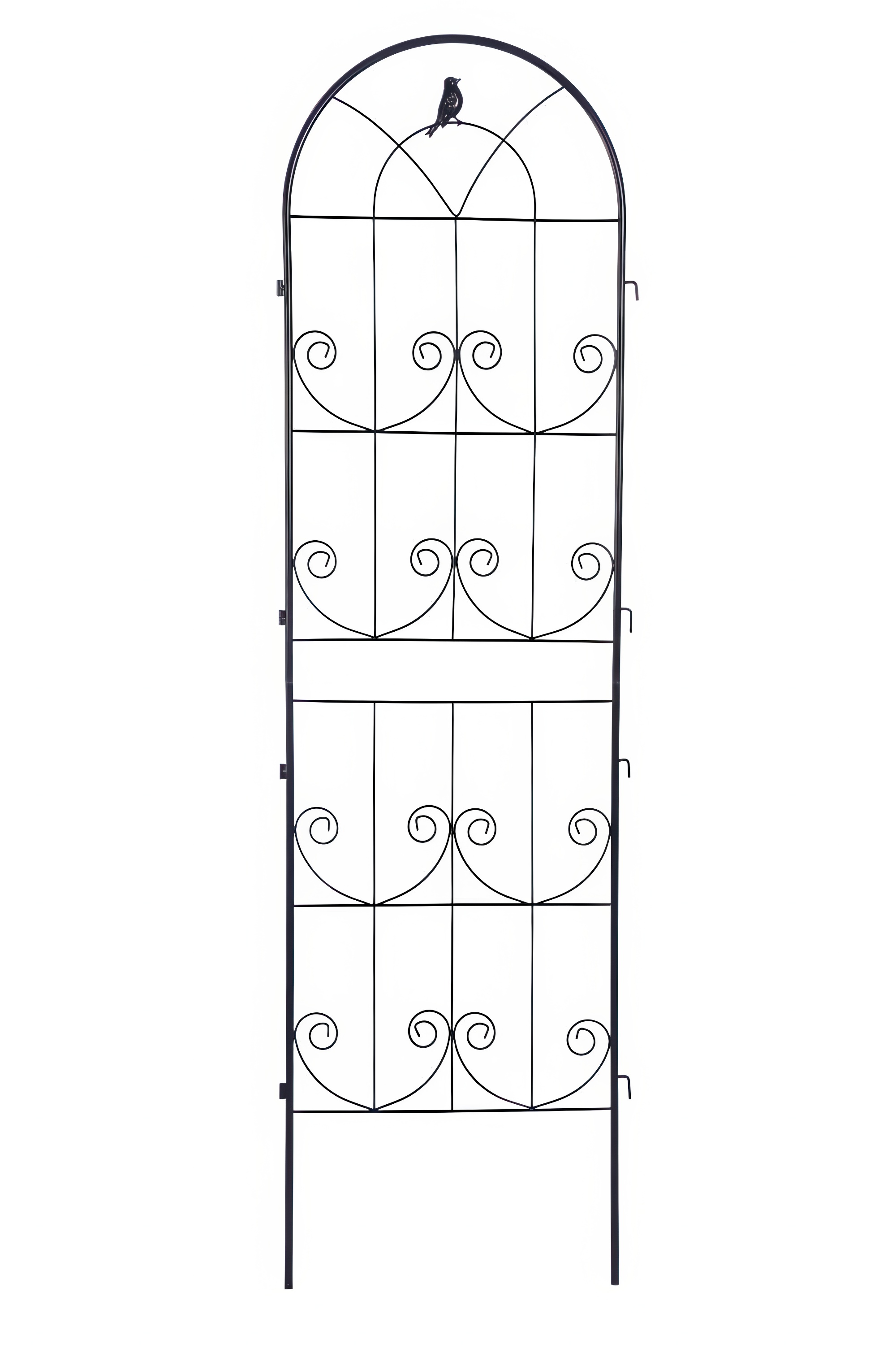 Dwie czarne podpórki do roślin o wymiarze 190x55 cm od firmy Cultivo