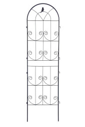 Dwie czarne podpórki do roślin o wymiarze 190x55 cm od firmy Cultivo