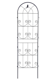Dwie czarne podpórki do roślin o wymiarze 190x55 cm od firmy Cultivo