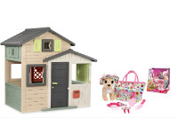 Domek dla dzieci Life Evo + zabawka piesek Szczęśliwa Ogrodniczka - Smoby