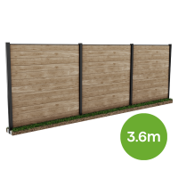 Płot modułowy 3,6m do mocowania w gruncie Ashwood – Keter